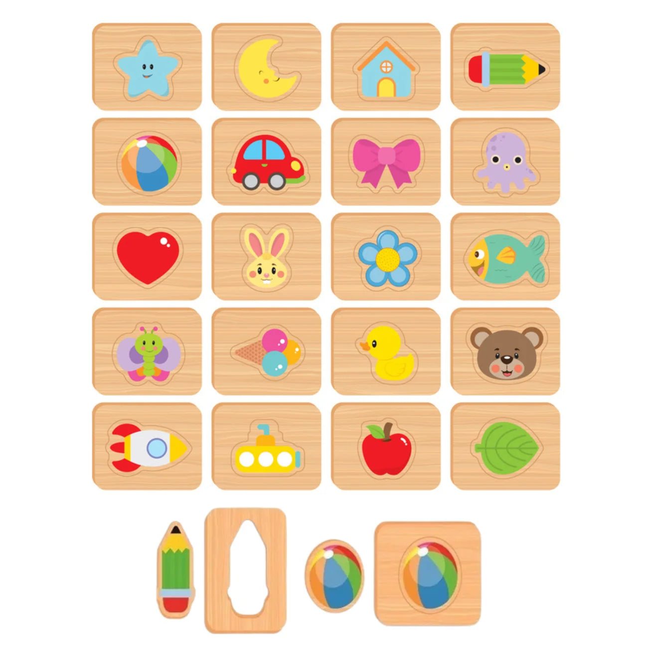 Jogo do Tato Brinquedo Sensorial com Peças de Encaixe para Coordenação Infantil Nig