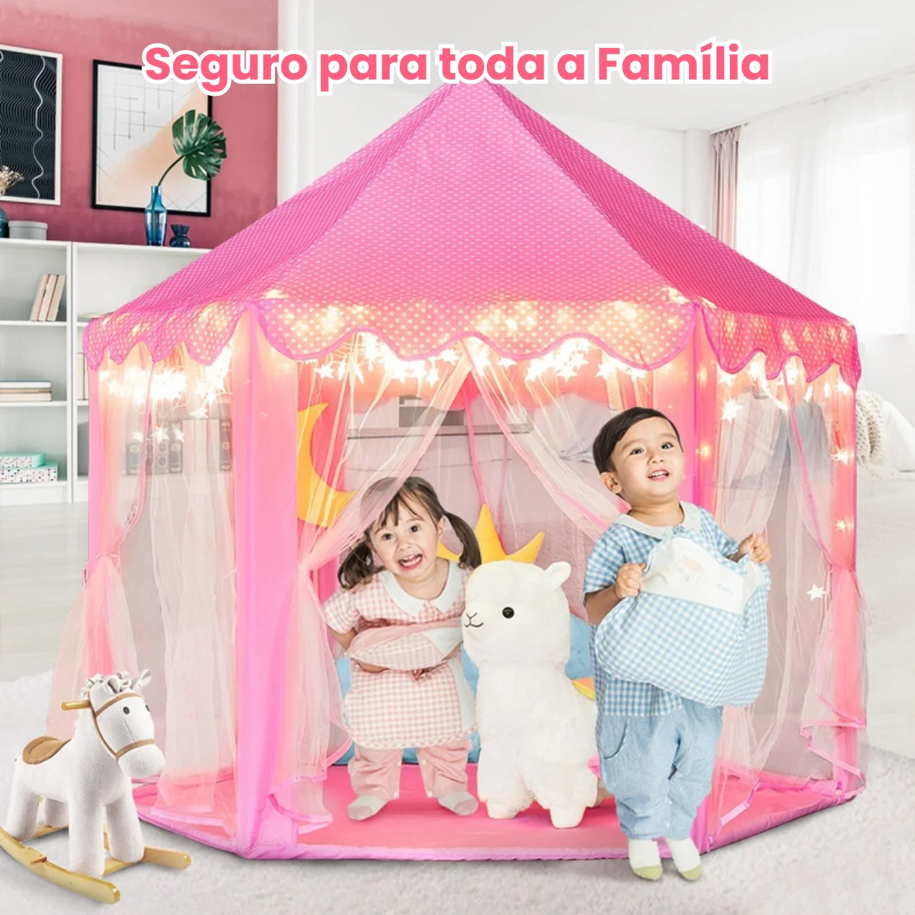 Cabana Infantil Iluminada Tenda Mágica com Luzes LED Bramble