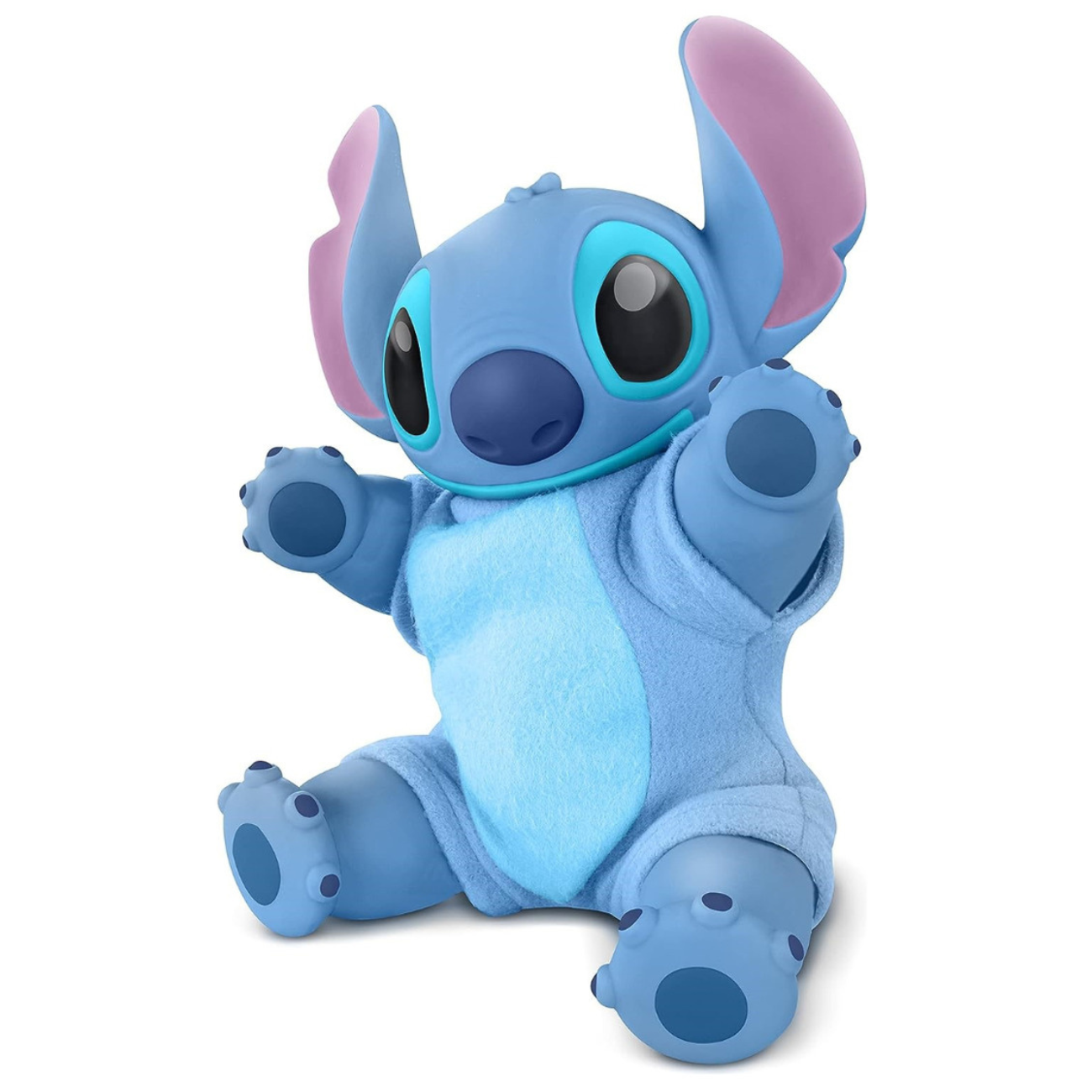 Boneco Stitch Pelúcia Original com Roupinha e Certidão de Nascimento Disney Roma Brinquedos