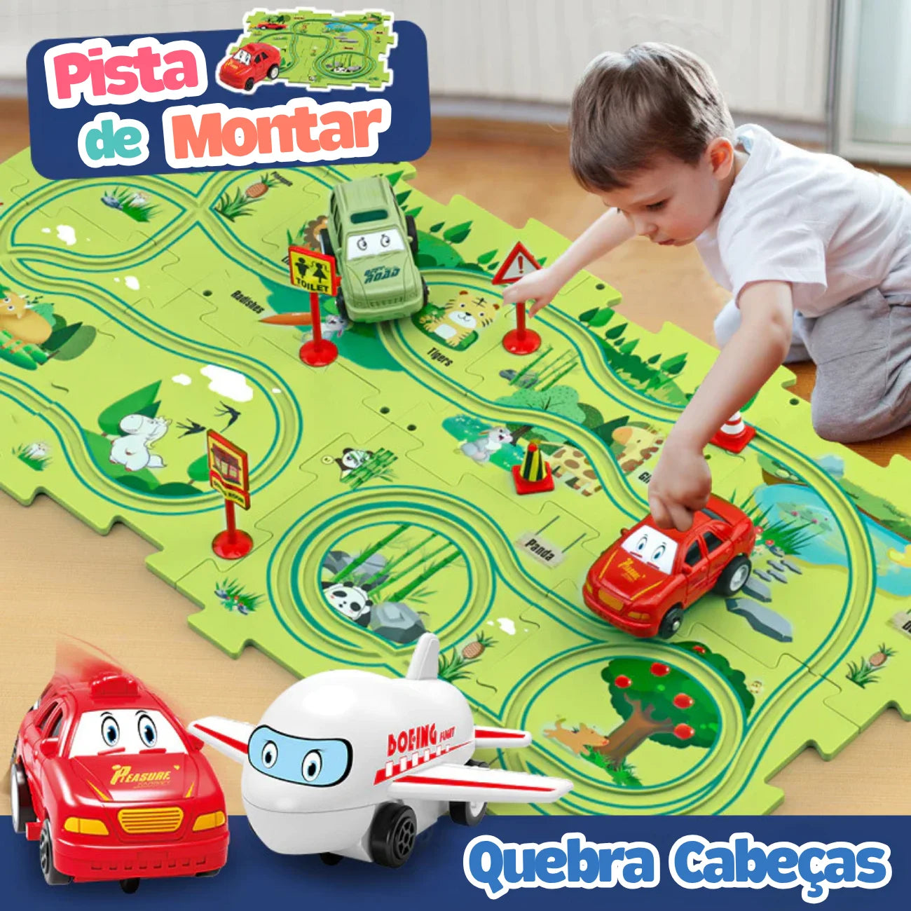 Brinquedo Pista de Montar Quebra Cabeças Bramble