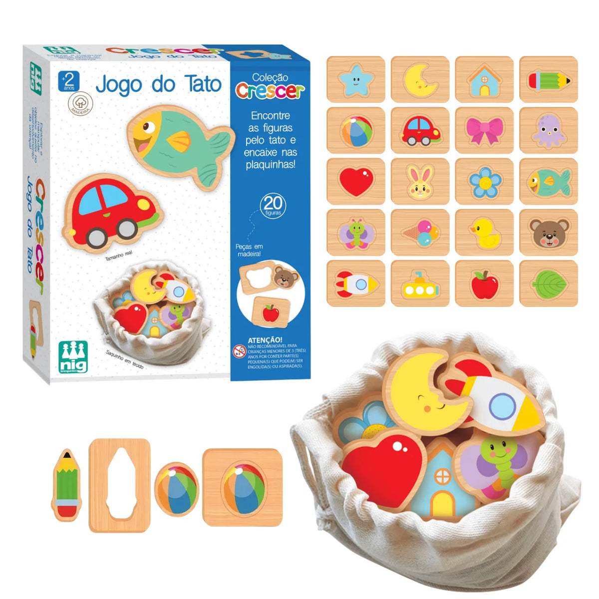 Jogo de Tato e Encaixar Peças Educativo e Divertido