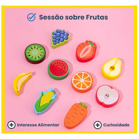 Tabuleiro Educativo Montessori 100% Madeira 63 Peças