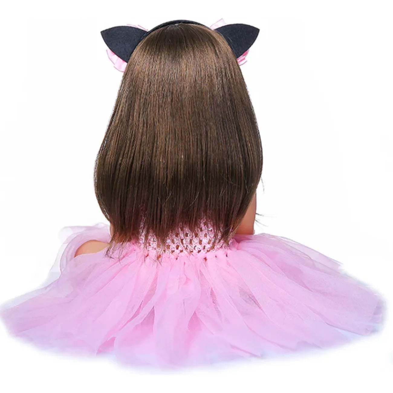 Boneca Bebê Reborn Realista 55cm com Acessórios Coelhinha Brastoy