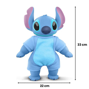 Boneco Stitch Pelúcia Original com Roupinha e Certidão de Nascimento Disney