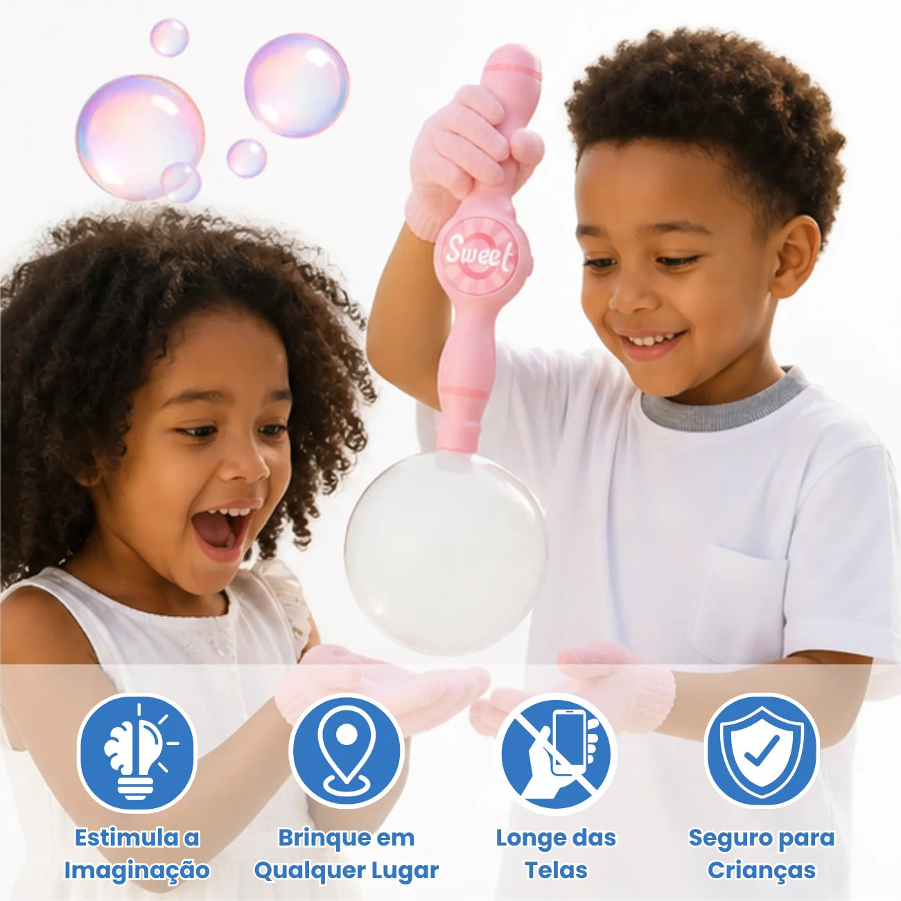 Varinha Mágica que Faz Bolhas com Fumaça Divertida Bramble