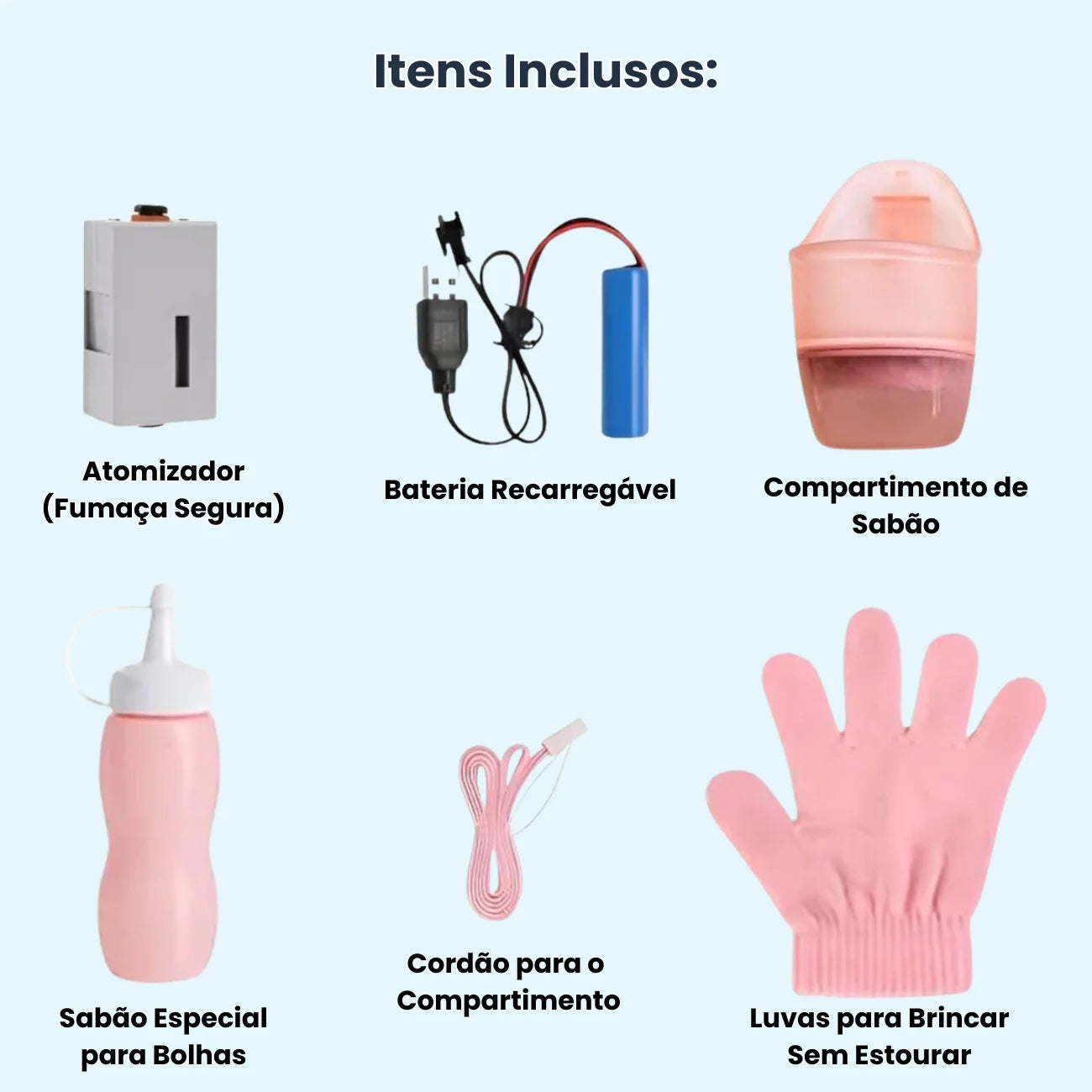 Varinha Mágica que Faz Bolhas com Fumaça Divertida Bramble