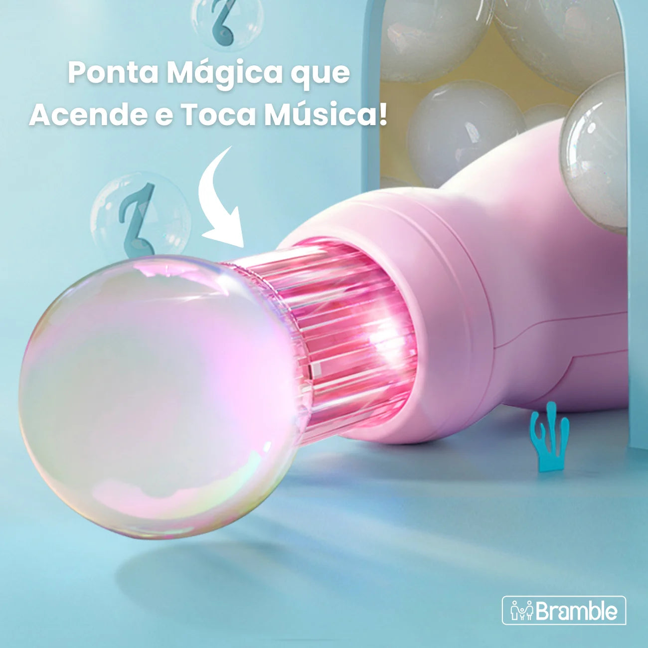 Varinha Mágica que Faz Bolhas com Fumaça Divertida Bramble