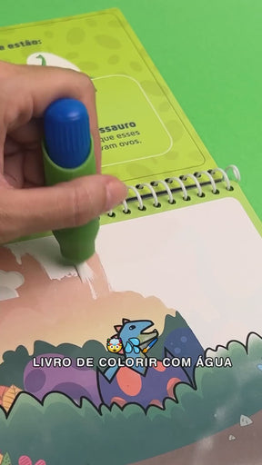Aquabook Divertido: Livro de Colorir e Pintar com Água Reutilizável