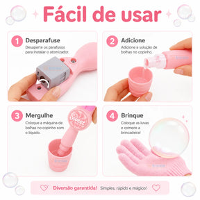 Varinha Mágica que Faz Bolhas com Fumaça Divertida Bramble