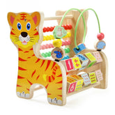 Brinquedo Educativo 3 em 1 Montessori: Ábaco Colorido, Aramado e Cubos Didáticos Bramble